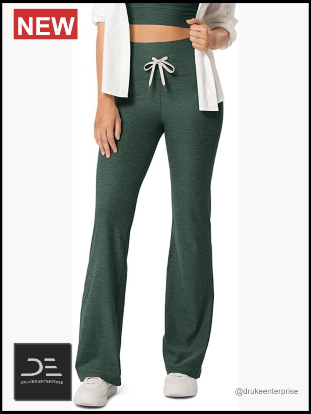Flared Bootcut Yoga Pants High Waist Drawstring Women's Active Pants
